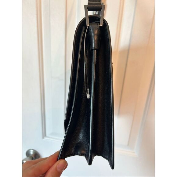 ECCO black leather bag shoulder bag class stylish - Picture 6 of 11